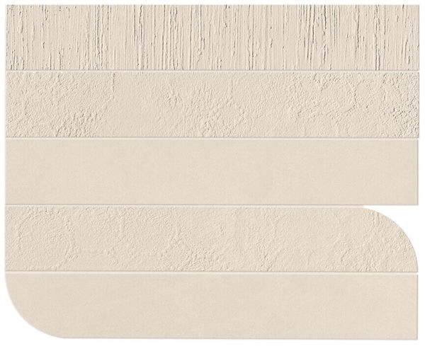 B-Natural Deco Kaolin Piano Mixed Mosaic