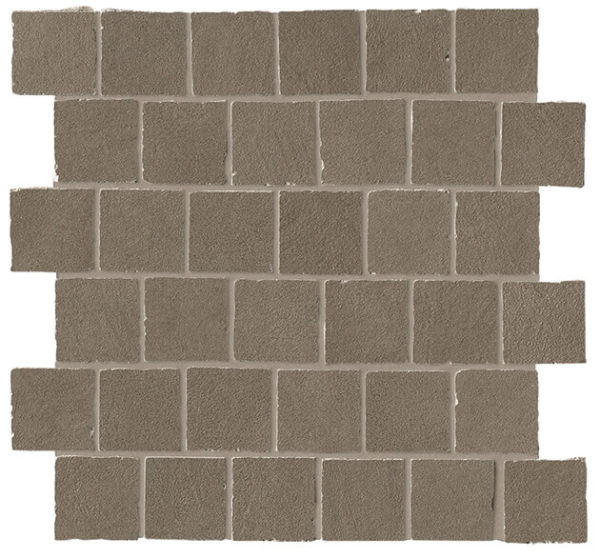 B-Natural Deco Umber Tumbled Mosaic