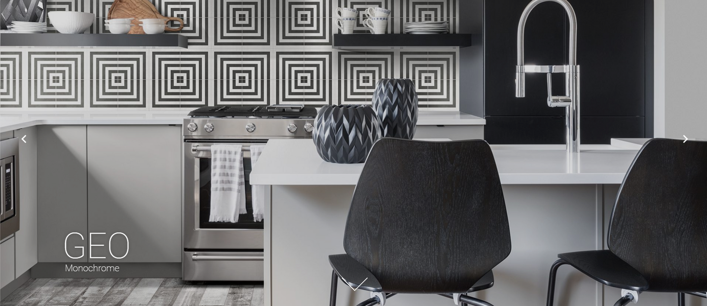 Form Pattern Monochrome Geo Porcelain