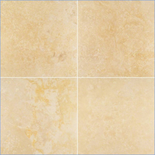 Angelica Gold Travertine 18x18 H/F