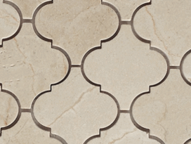 Crema Marfil Polished Lantern Arabesque Baroque