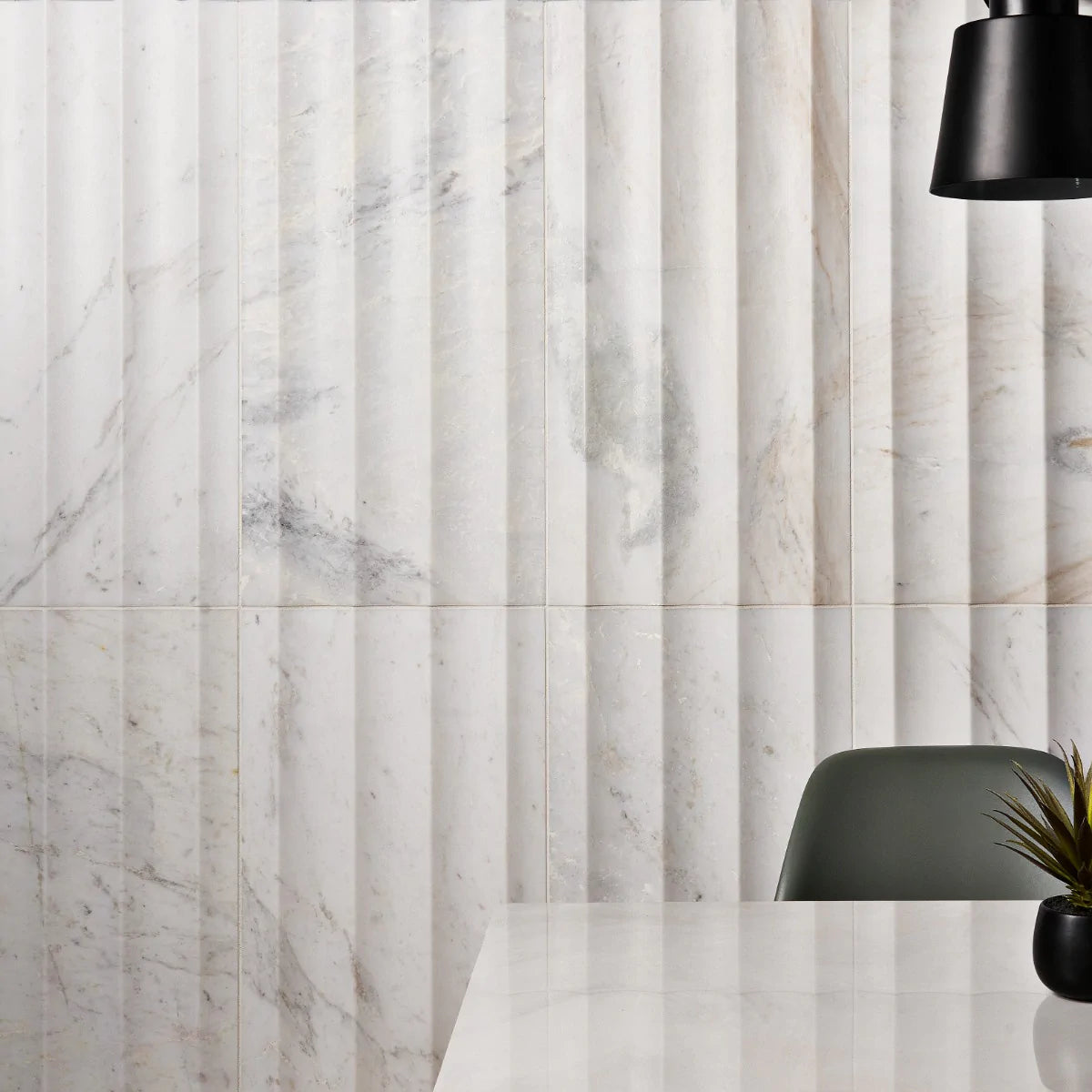 Carver Alaska White Fluted