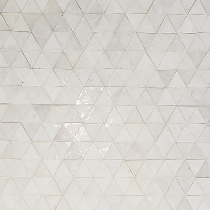 Zellige Classique Atlas White Triangle