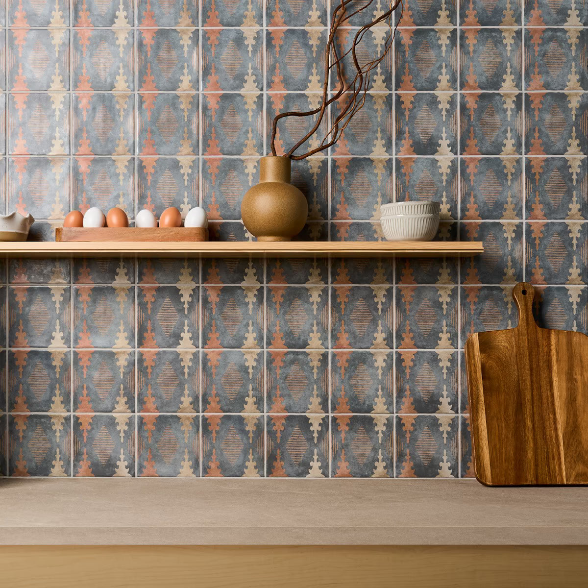 Como Aztec Blue Terracotta