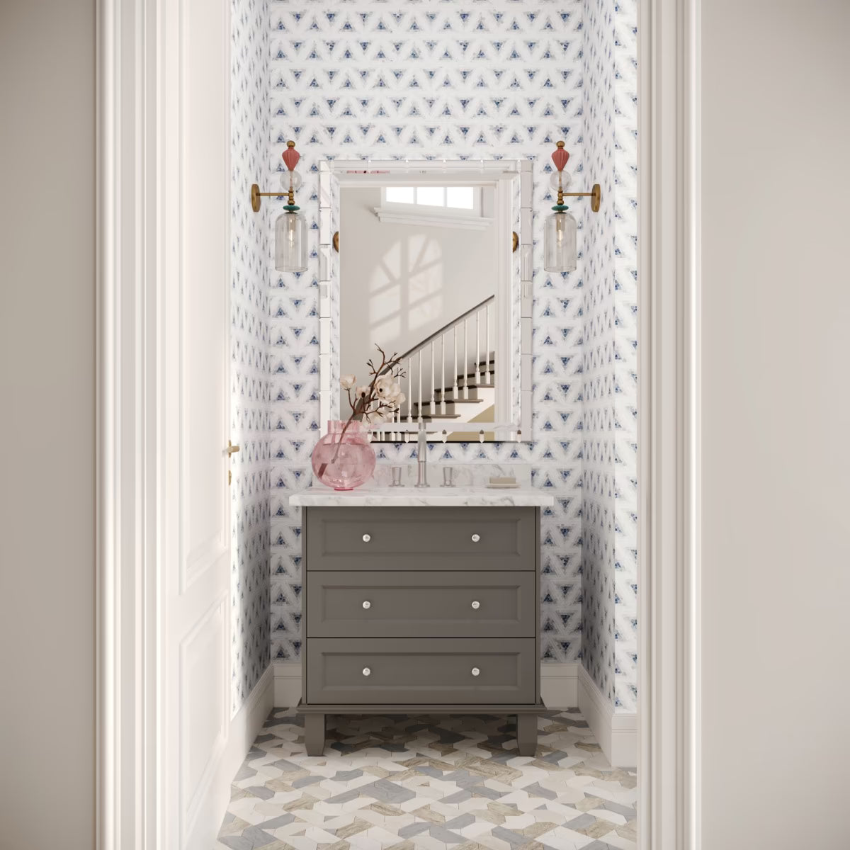 Imogen Azul Blue Triangle