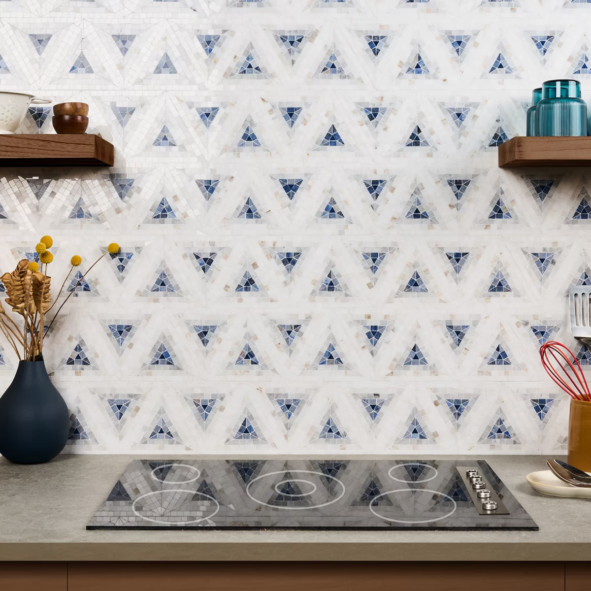 Imogen Azul Blue Triangle