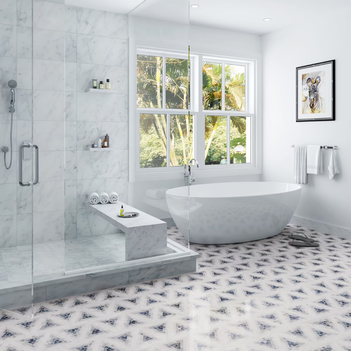 Imogen Azul Blue Triangle