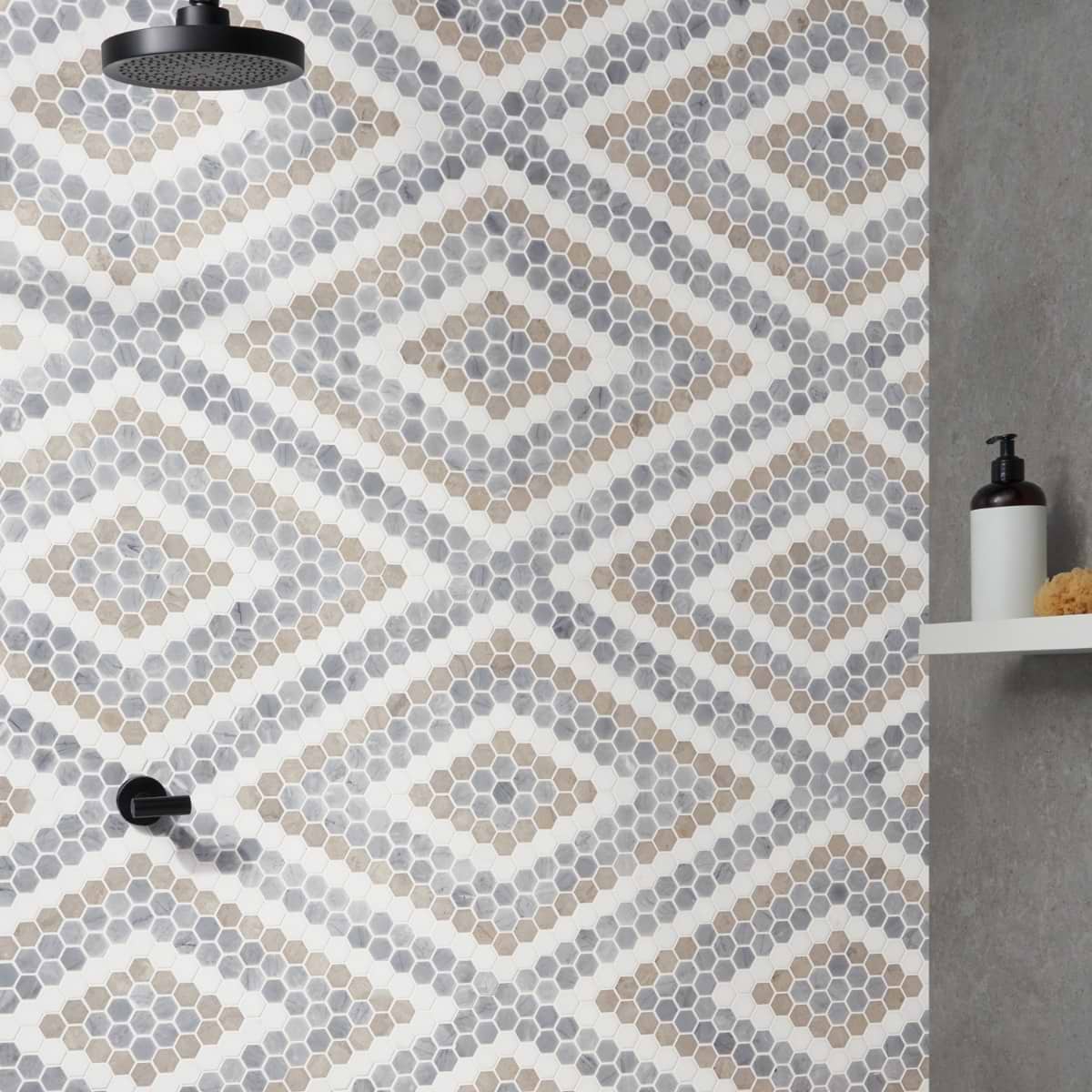 Helios Beige & Gray Diamond