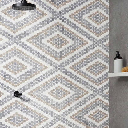 Helios Beige & Gray Diamond