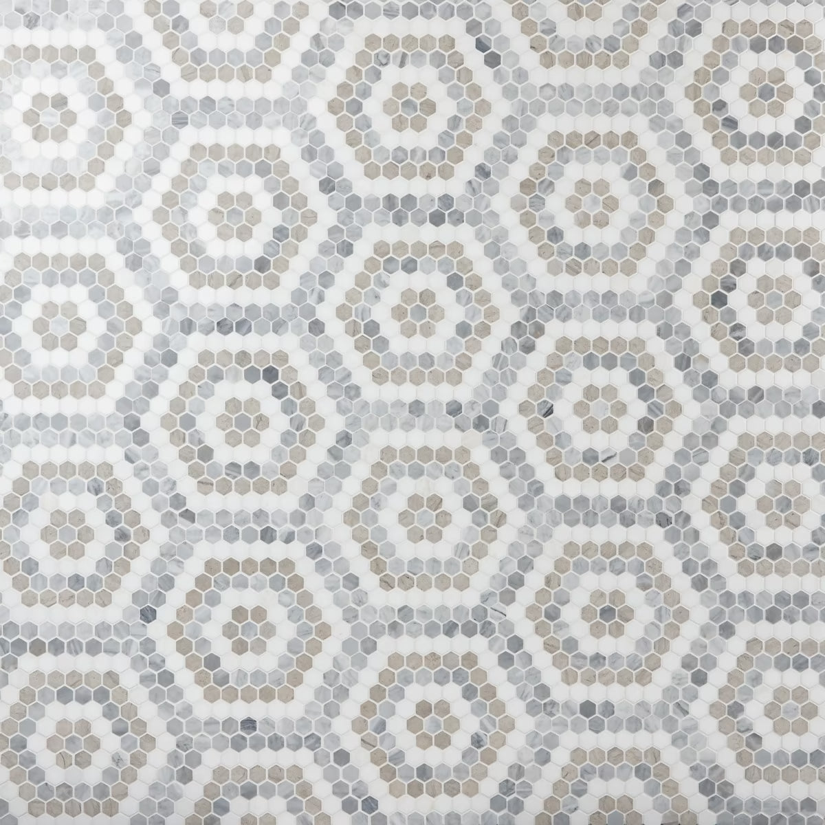 Helios Beige & Gray Honeycomb