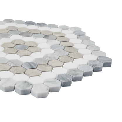 Helios Beige & Gray Honeycomb