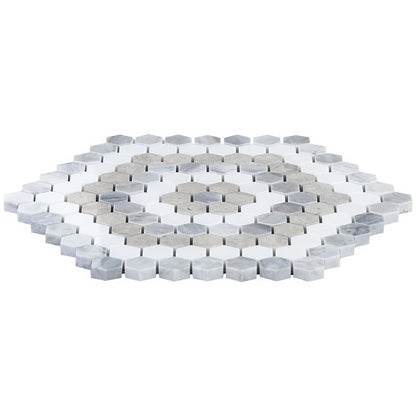 Helios Beige & Gray Honeycomb