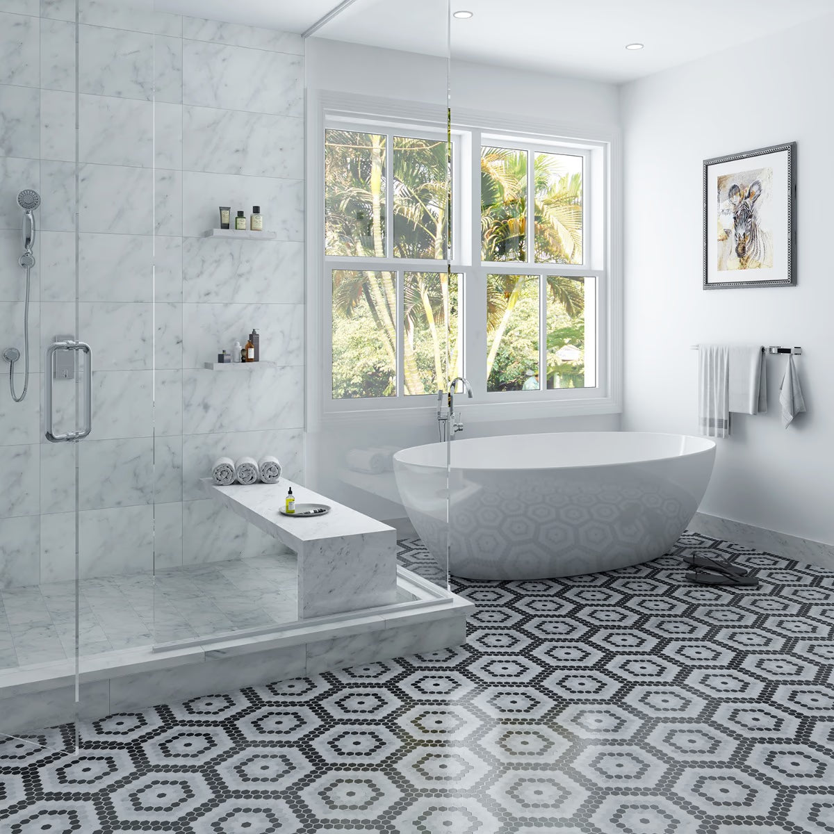 Helios Black & White Honeycomb