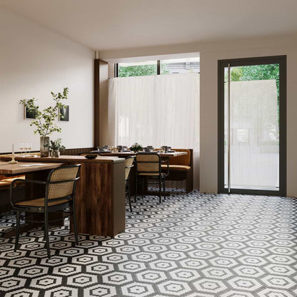 Helios Black & White Honeycomb