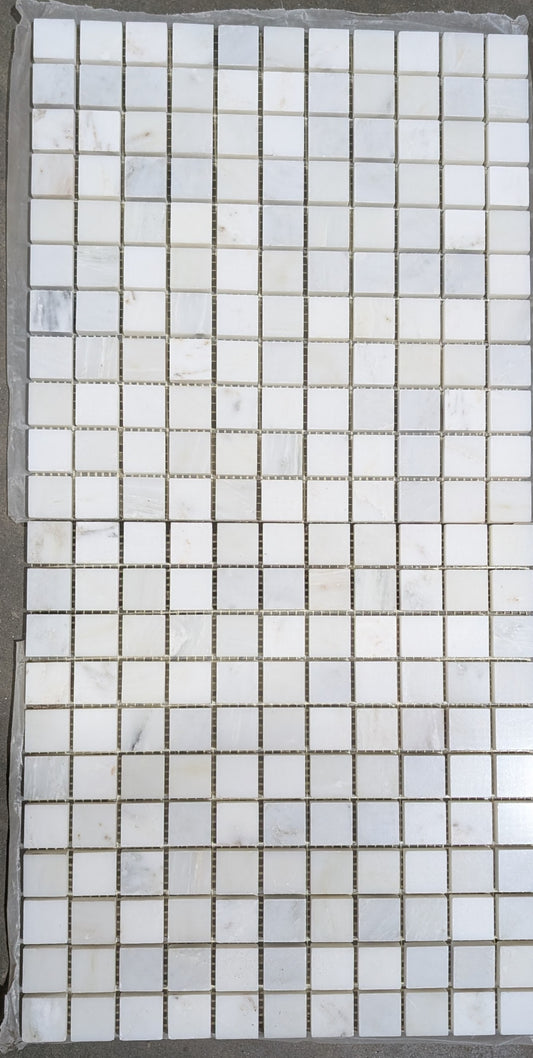 Eastern White Honed 1X1 Mosaic