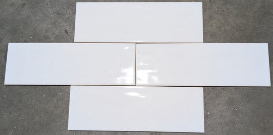 Seaside White Gloss 4X12