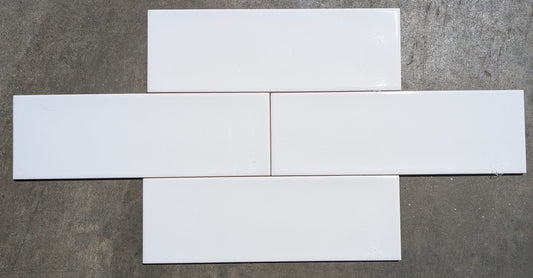 Undulated White 4X12 Gloss
