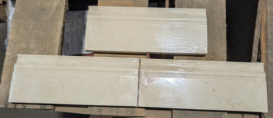 Crema Marfil 6X12 Baseboard