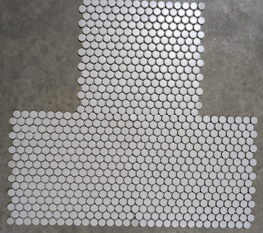 MG Gray Penny Round Mosaic