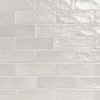 MALLORCA 2X8 WHITE CERAMIC CLOSEOUT