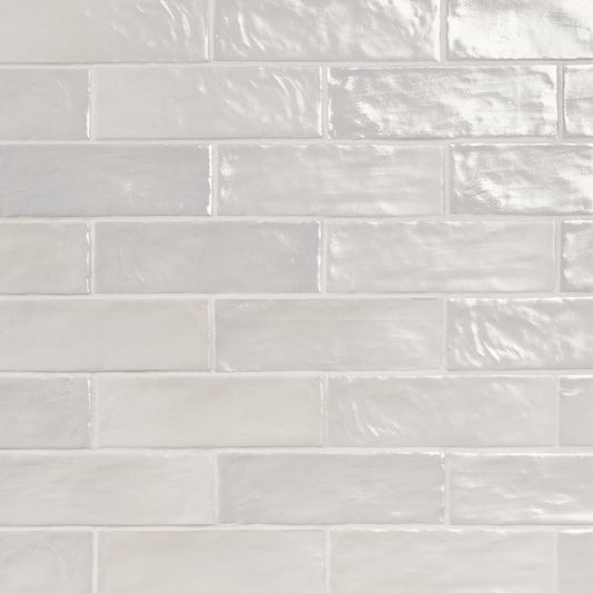 MALLORCA 2X8 WHITE CERAMIC CLOSEOUT