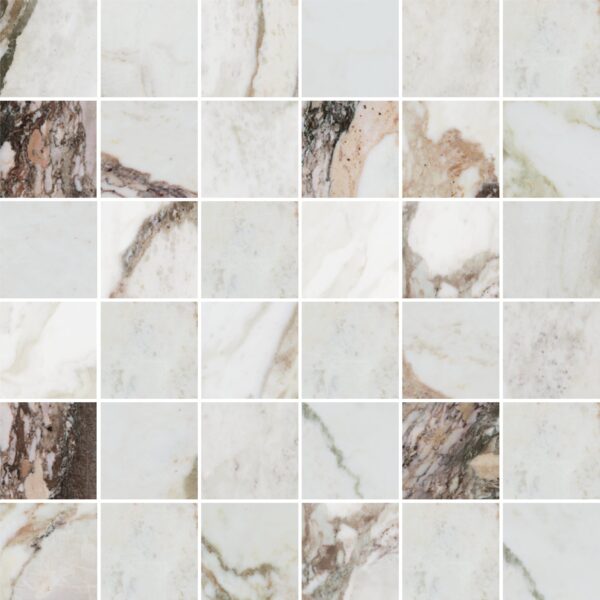 Kobe Calacatta Viola 2x2 Mosaic