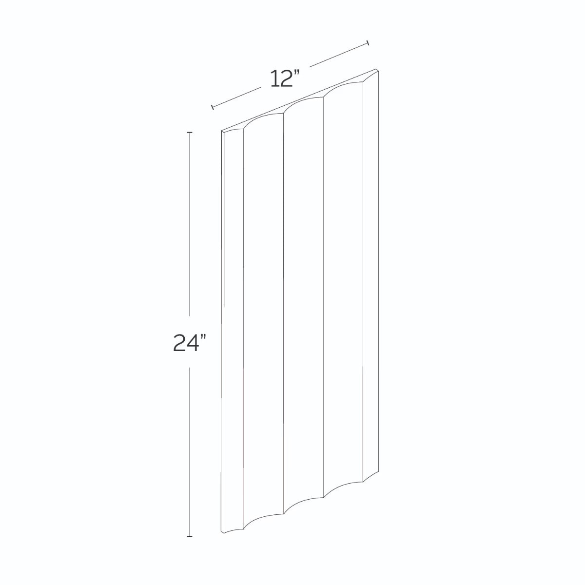 Carver Carrara Fluted