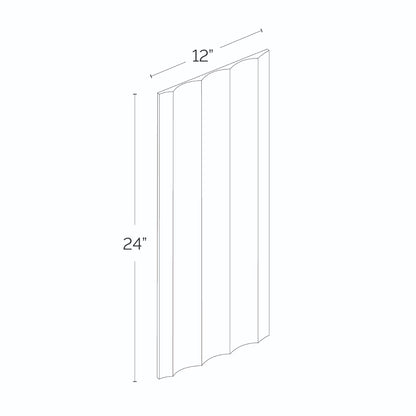 Carver Carrara Fluted