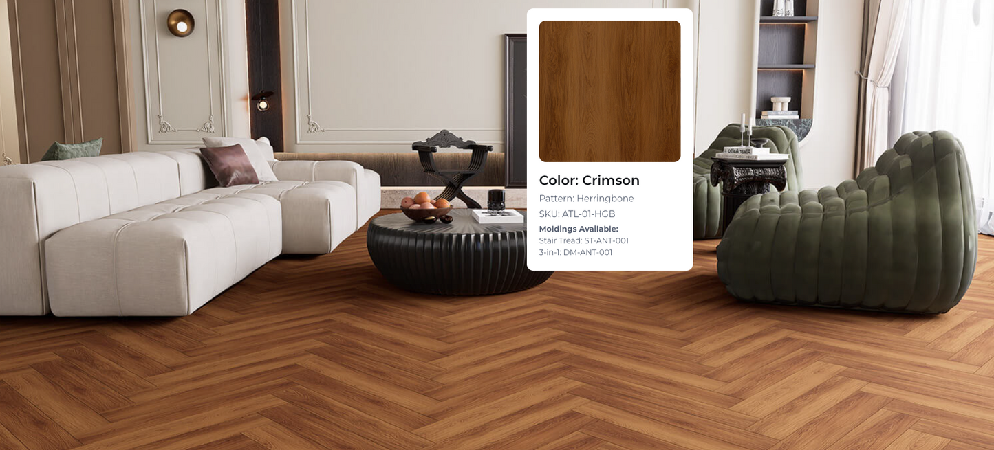 Anthology Crimson SPC Herringbone