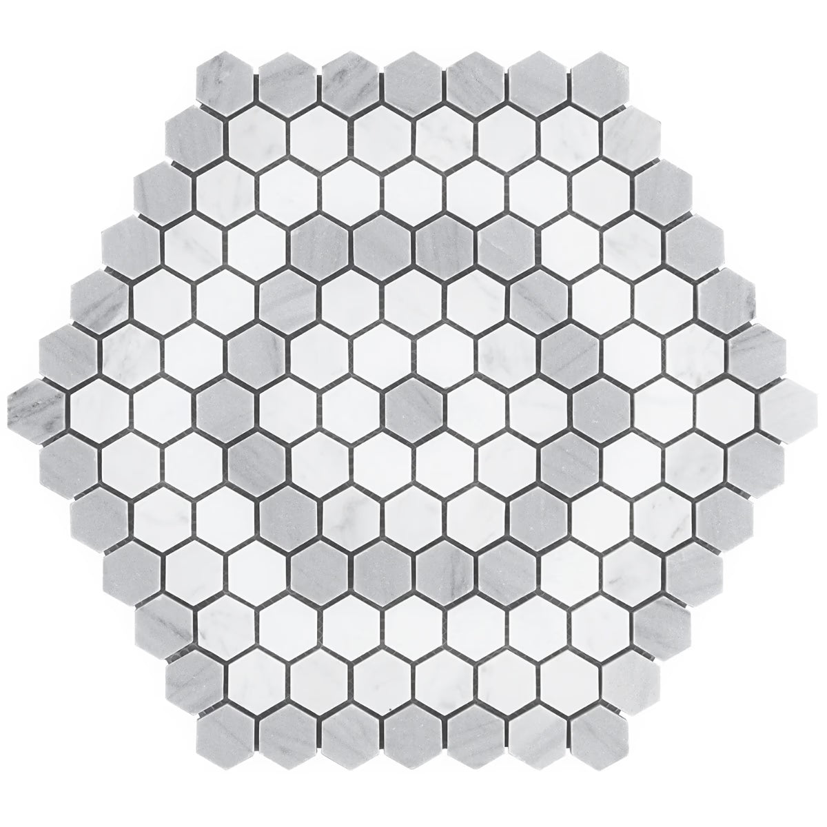 Helios Gray & White Honeycomb