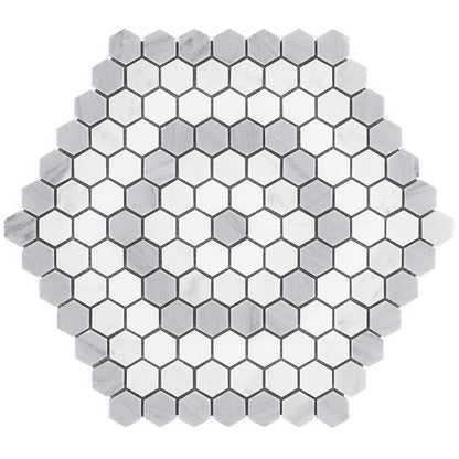 Helios Gray & White Honeycomb