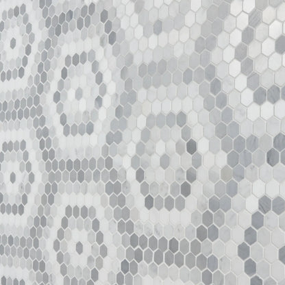 Helios Gray & White Honeycomb