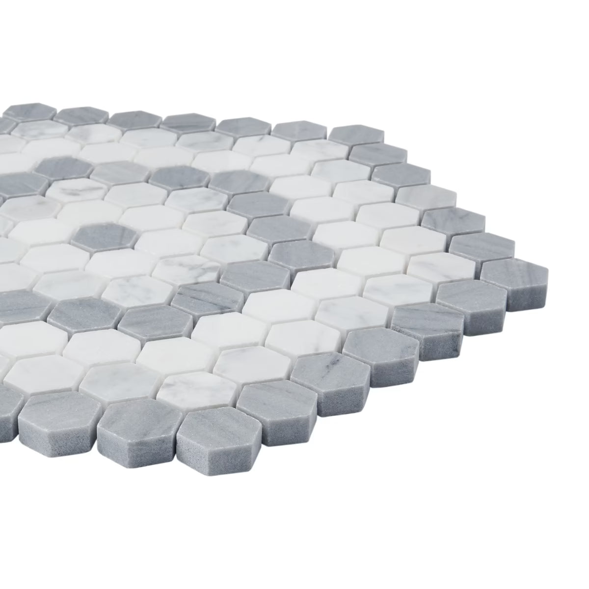 Helios Gray & White Honeycomb