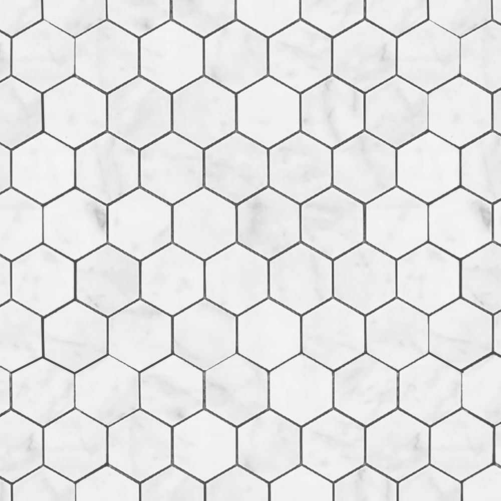 Artistry Carrara Pure Bianco Hexagon Mosaic