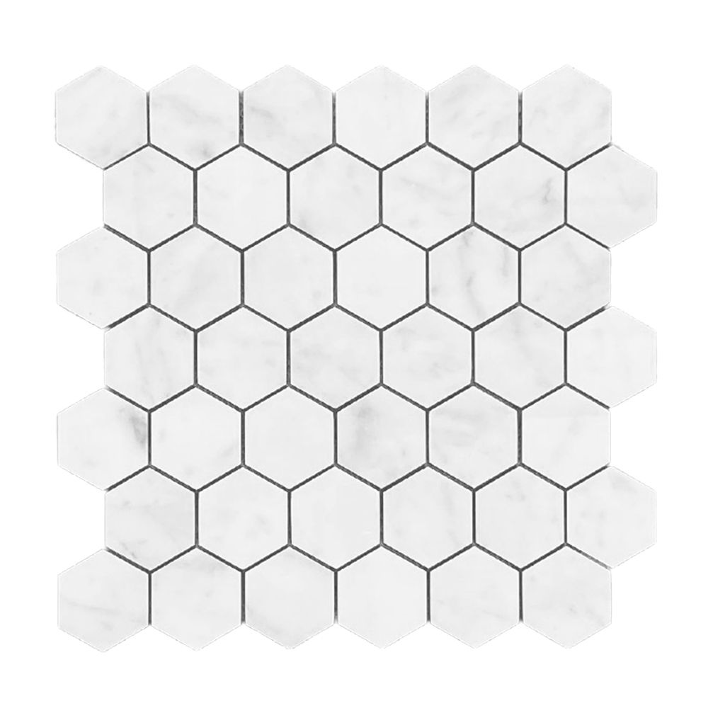 Artistry Carrara Pure Bianco Hexagon Mosaic