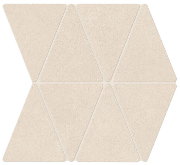 B-Natural Deco Kaolin Rhombus Mosaic