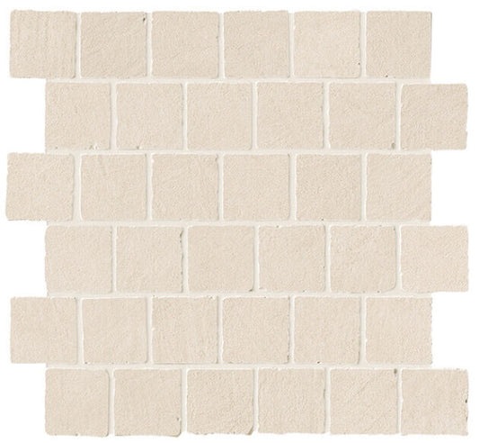 B-Natural Deco Kaolin Tumbled Mosaic