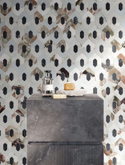 Kobe Calacatta Viola Legend Mosaic