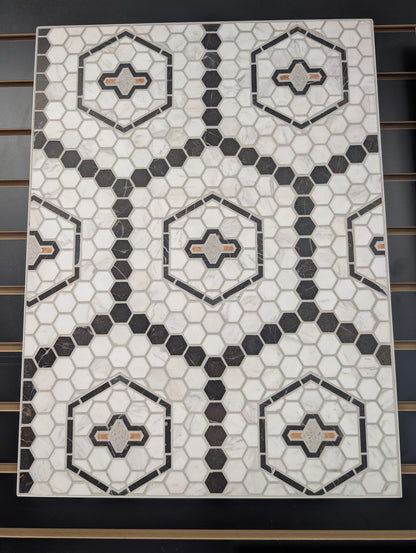 MONARCH IRON HEXAGON MARBLE