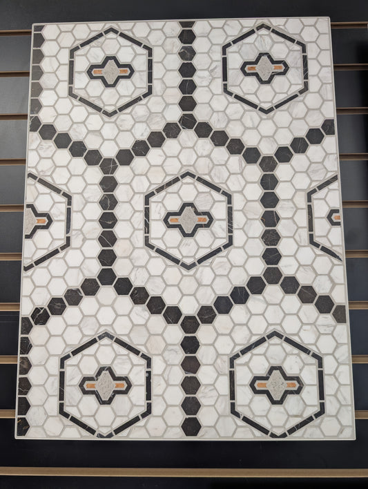 MONARCH IRON HEXAGON MARBLE
