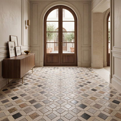 Muticolor Monarch Limestone Mosaic