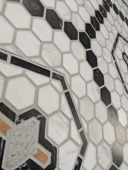 MONARCH IRON HEXAGON MARBLE