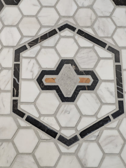 MONARCH IRON HEXAGON MARBLE