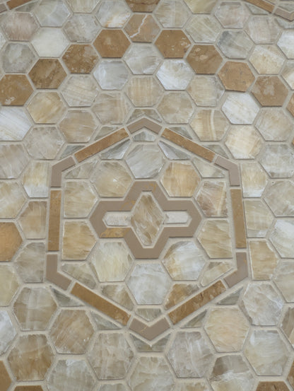 MONARCH HONEY HEXAGON MARBLE