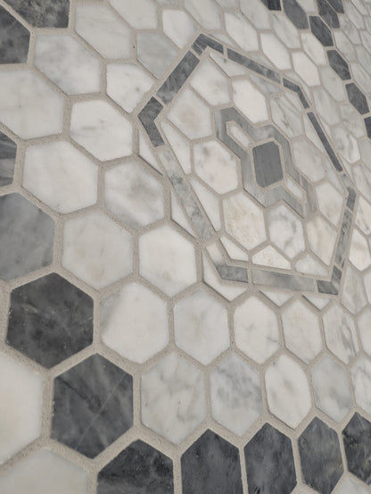 MONARCH FROST HEXAGON MARBLE