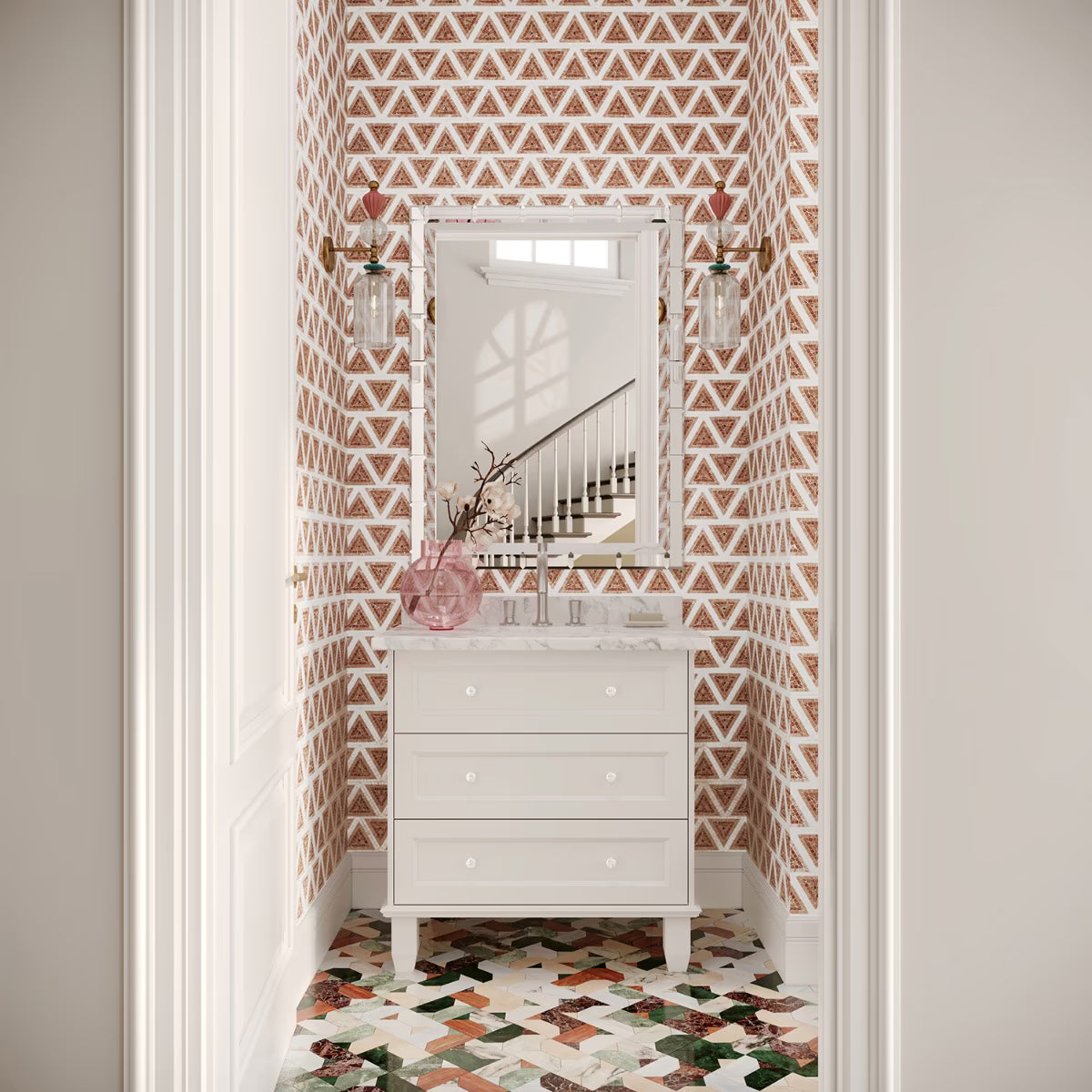 Imogen Terracotta Rosa Triangle