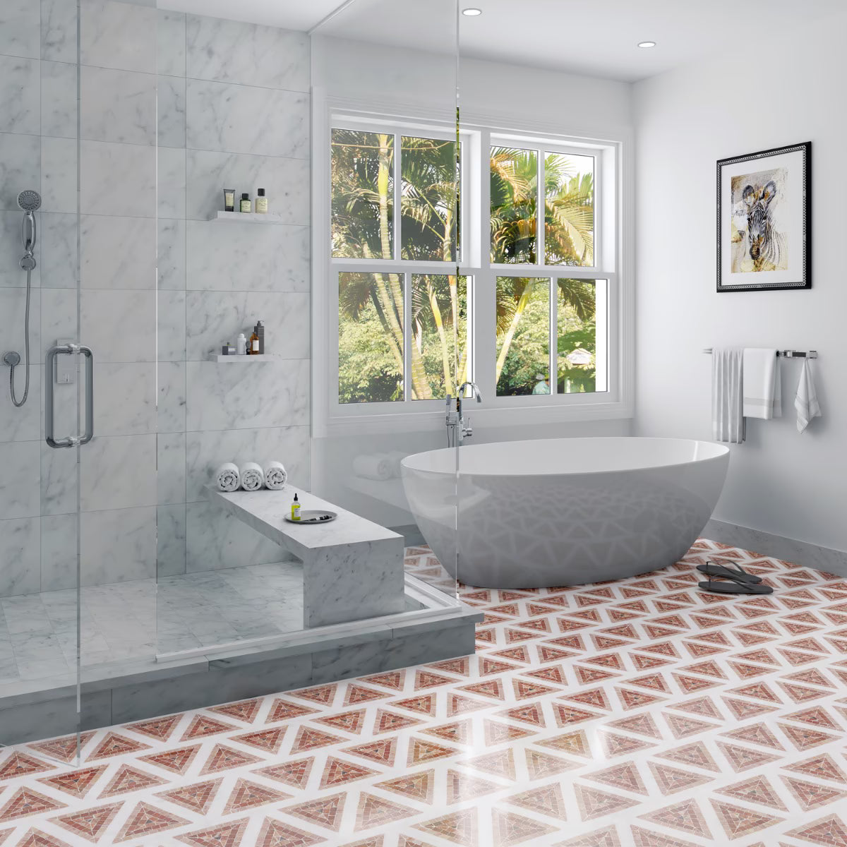 Imogen Terracotta Rosa Triangle