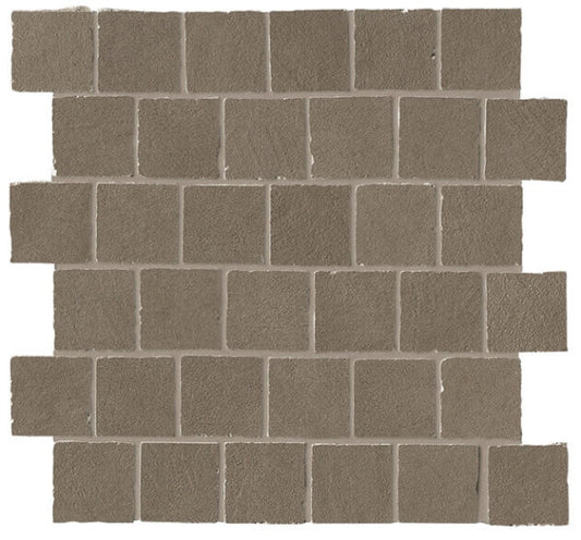 B-Natural Deco Umber Tumbled Mosaic