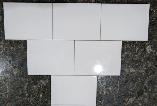 White Gloss 6X8