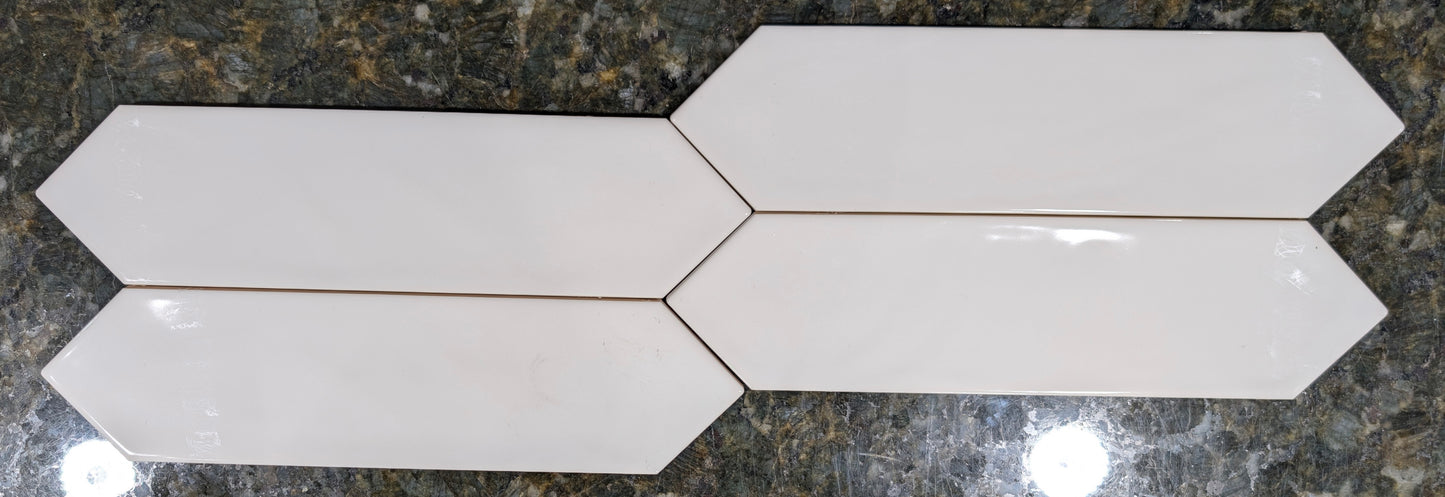 Mono White Picket 3X12